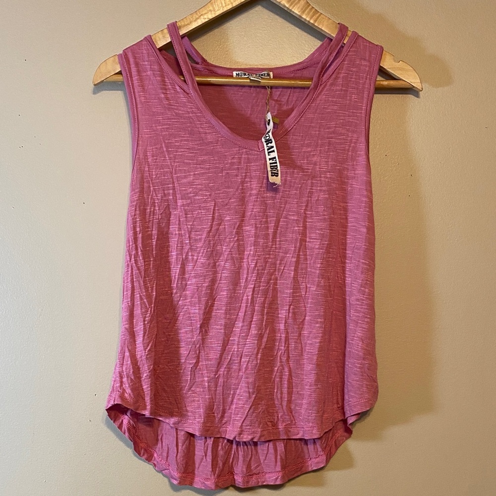 Moral Fiber Pink Sleeveless Top